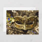 CARTE POSTALE MARDI GRAS GOLD (Devant / Derrière)