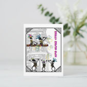 Carte Postale Mardi gras heureux--Scène de balcon (Debout devant)