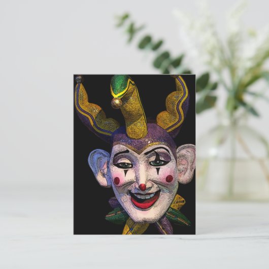 Carte Postale Mardi Gras Jester (Debout devant)