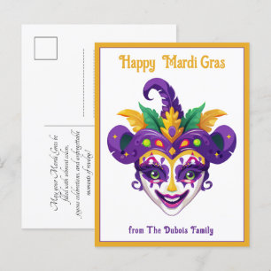 Carte Postale 💚 💜 💛 Mardi Gras Mardi Shenanigans