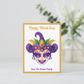 Carte Postale 💚 💜 💛 Mardi Gras Mardi Shenanigans (Debout devant)