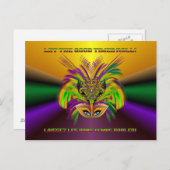 Carte Postale Mardi-Gras-Mask-The-Queen-V-3 (Devant / Derrière)