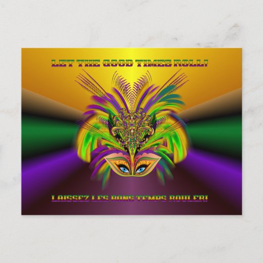 Carte Postale Mardi-Gras-Mask-The-Queen-V-3 (Devant)