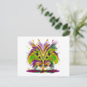 Carte Postale Mardi-Gras-Mask-The-Queen-V-4 (Debout devant)