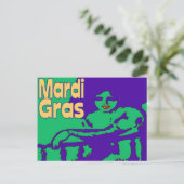 Carte Postale Mardi Gras Masquage (Debout devant)