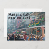 Carte postale Mardi Gras New Orleans (Devant / Derrière)