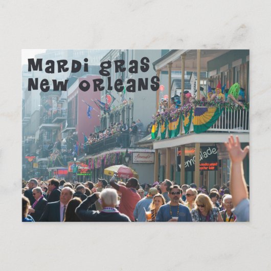 Carte postale Mardi Gras New Orleans (Devant)