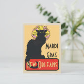 Carte Postale Mardi Gras New Orleans Conversation Noir Modifier  (Debout devant)