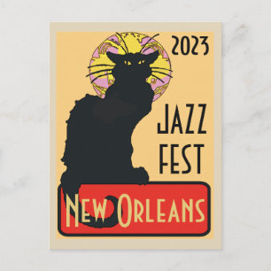 Carte Postale Mardi Gras New Orleans Conversation Noir Modifier 