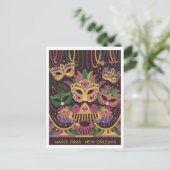 Carte Postale Mardi Gras New Orleans Vintage (Debout devant)