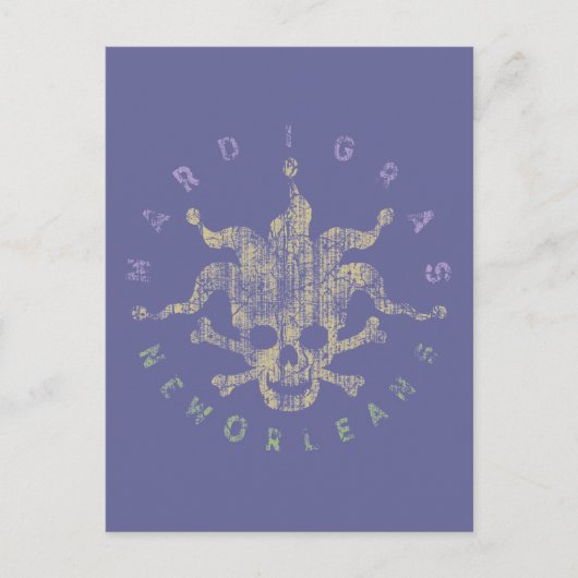 Carte Postale Mardi Gras Pirate Jester (Devant)