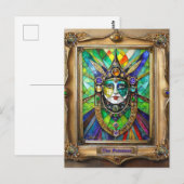 Carte Postale Mardi Gras Realm Portraits - La Prêtre (Devant / Derrière)
