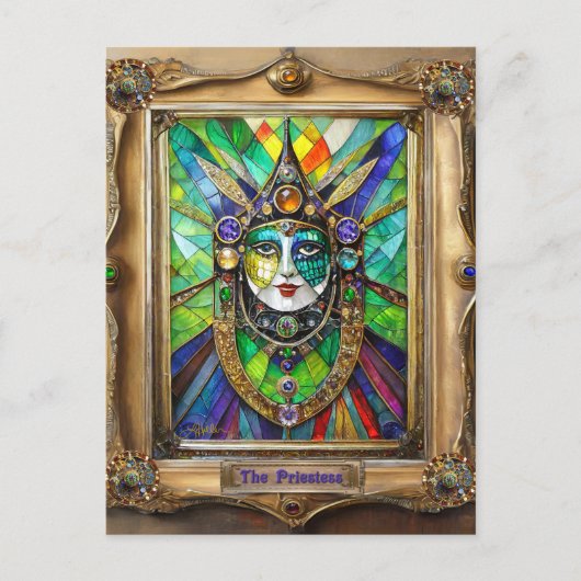 Carte Postale Mardi Gras Realm Portraits - La Prêtre (Devant)