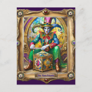 Carte Postale Mardi Gras Realm Portraits - Voyageur du temps