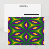 Carte postale Mardi Gras Stars (Devant / Derrière)
