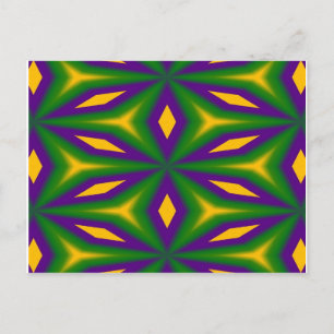 Carte postale Mardi Gras Stars