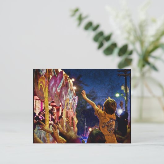 Carte Postale Mardi Gras Textures (Debout devant)