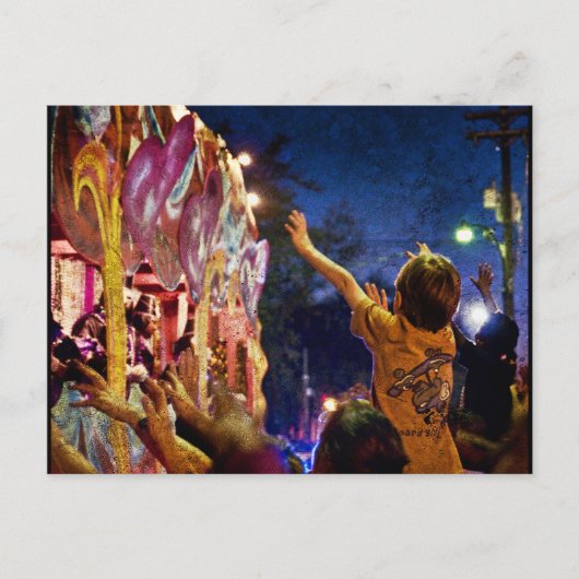 Carte Postale Mardi Gras Textures (Devant)