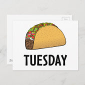 Carte Postale Mardi Taco (Devant / Derrière)