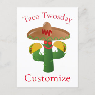 Carte Postale Mardi Taco Saguaro Cactus Thunder_Cove