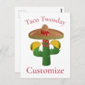 Carte Postale Mardi Taco Saguaro Cactus Thunder_Cove (Devant / Derrière)