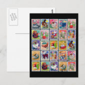 Carte Postale Mare Japon Année Motif de timbre animal (Devant / Derrière)