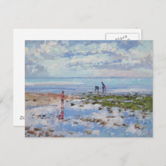 Carte Postale Marée basse Charmouth 2012 (Devant / Derrière)