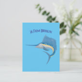 Carte Postale Marée de plaisance de l'espadon (Debout devant)