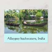 Carte Postale Mares d'Alleypey, Inde (Devant)