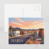 Carte Postale Marfa Texas (Devant / Derrière)