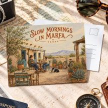 Marfa Texas Matins Lents Désert Occidental Vintage