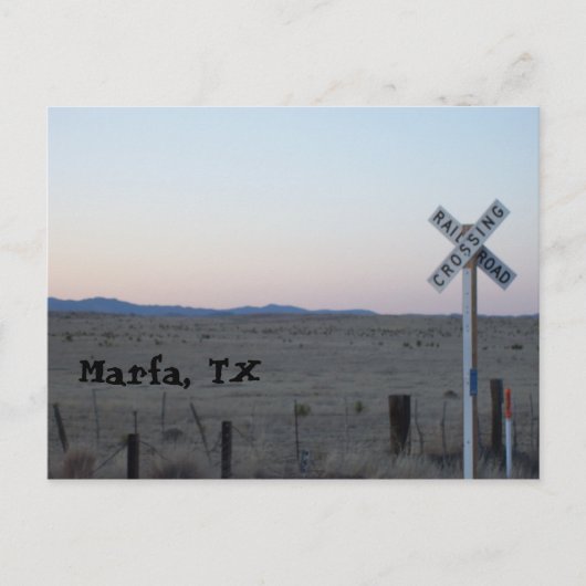 Carte Postale Marfa, TX (Devant)