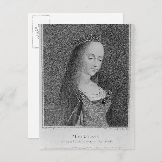 Carte Postale Margaret d'Anjou (Devant / Derrière)