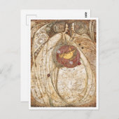 Carte Postale Margaret MacDonald Mackintosh Coeur du Rose (Devant / Derrière)
