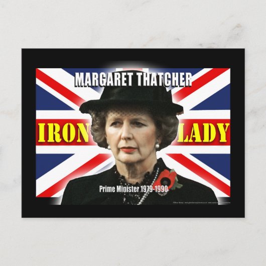 Carte Postale Margaret Thatcher Premier ministre (Devant)