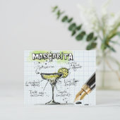 Carte Postale Margarita Drink - Cocktail Cadeau (Debout devant)