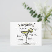 Carte Postale Margarita Drink Recette Conception (Debout devant)
