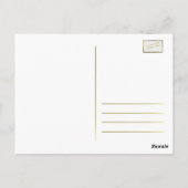 CARTE POSTALE MARGARITA GOLD FRAME FRAME (Dos)