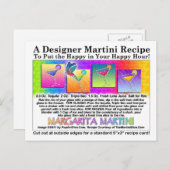 Carte postale Margarita Martini Recette (Devant / Derrière)