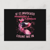 Carte Postale Margaritas & Flamants (Devant)