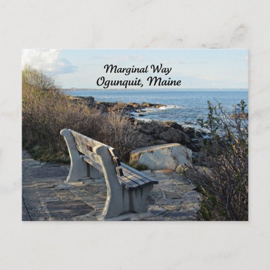 Carte Postale Marginal Way, Ogunquit, Maine (Devant)