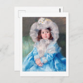 Carte Postale Margot en bleu, Mary Cassatt (Devant / Derrière)