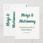 Carte Postale Margs et mariage ajoutez nom date enterrement vie  (Devant / Derrière)