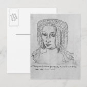 Carte Postale Marguerite de Brabant (Devant / Derrière)