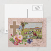 Carte Postale Marguerite de la Croix Chrétienne Pâturage de Vach (Devant / Derrière)