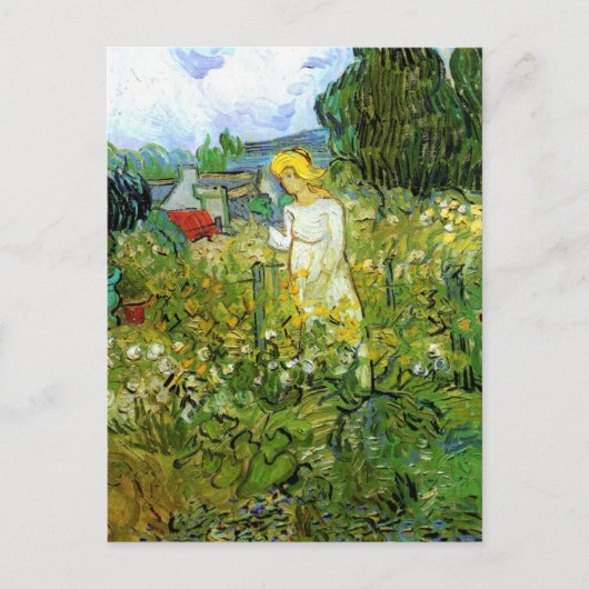Carte Postale Marguerite Gachet dans le jardin par Vincent van G (Devant)