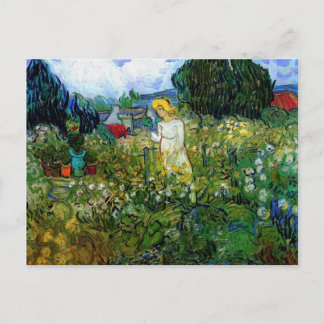 Carte Postale Marguerite Gachet in Garden Van Gogh Art