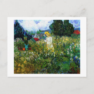 Carte Postale Marguerite Gachet in Garden Van Gogh Art