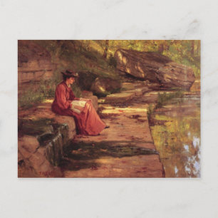 Carte Postale Marguerite par la rivière par Theodore Steele