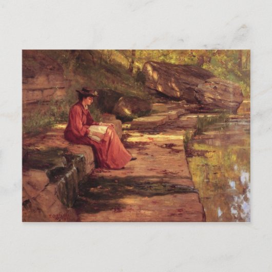 Carte Postale Marguerite par la rivière par Theodore Steele (Devant)